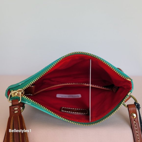 DOONEY & BOURKE Gretta Signature Logo Print Small Crossbody-Sea Foam color⭐ - Picture 13 of 16